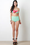 Polka Dot And Bow Bikini Set