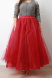 Fluffy Tulle Maxi Skirt