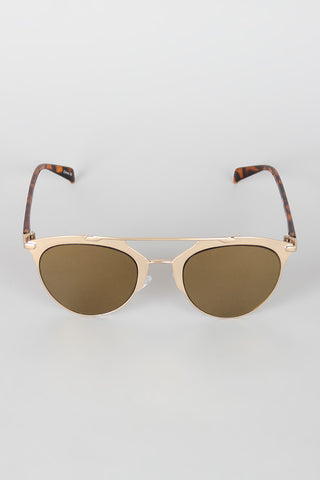 Double Bridge Matte Shooter Sunglasses