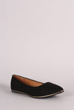 Liliana Suede Almond Toe Ballet Flat