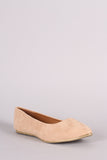 Liliana Suede Almond Toe Ballet Flat