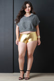 Metallic Booty Spandex Shorts