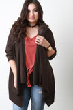 Detachable Faux Fur Collar Cardigan