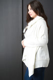 Detachable Faux Fur Collar Cardigan