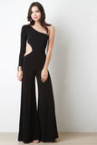 Asymmetrical Flare Leg Jumpsuit