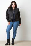 Silky Single Pocket Bomber Jacket