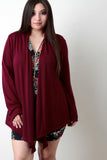 Open Front Draped Cardigan