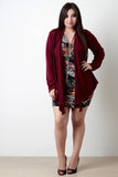 Open Front Draped Cardigan