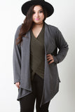 Open Front Draped Cardigan