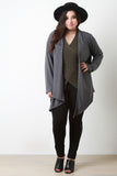 Open Front Draped Cardigan