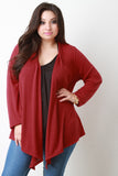 Open Front Draped Cardigan