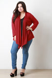 Open Front Draped Cardigan