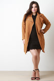 Moto Style Knit Trench Coat