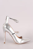 Liliana Metallic Trio Straps Stiletto Pump