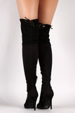 Wild Diva Lounge Suede Over-The-Knee Stiletto Boots