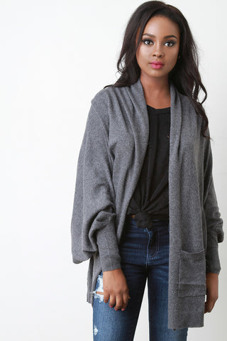 Dolman Sleeve Shawl Cardigan