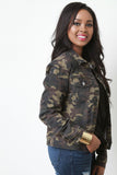 Camouflage Button Up Jacket