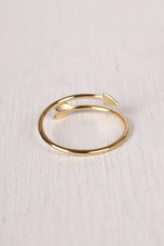 Stay True Arrow Ring