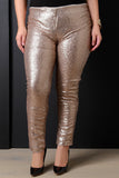 Sequin High Waist Pants