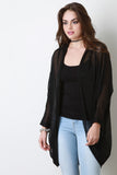 Semi Sheer Sparkling Kimono Cardigan