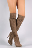 Liliana Slouchy Knee High Platform Stiletto Boots