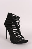 Shoe Republic LA Strappy Nubuck Stiletto Heel