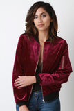 Velvet Bomber Jacket