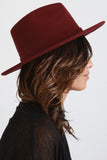 Wide Brim Wool Fedora Hat