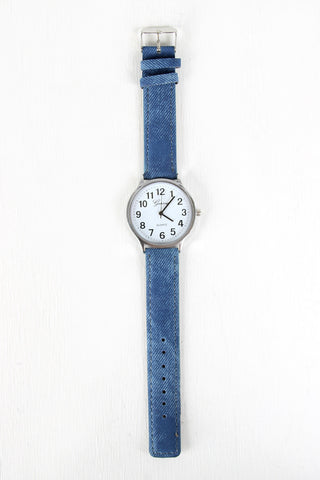 Keeping It Casual Denim Watch