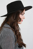 Wire Brim Felt Boater Hat