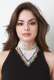 Beaded Fringe Bib Choker