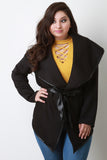 Plus Size Quilted Wrap Jacket