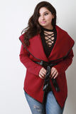 Plus Size Quilted Wrap Jacket