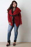 Plus Size Quilted Wrap Jacket