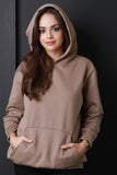 Basic Over-sized Long Sleeve Hoodie