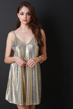 Gold Member Mini Shift Dress