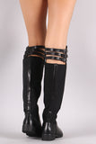 Liliana Buckle Straps Knee High Riding Boots