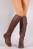 Liliana Buckle Straps Knee High Riding Boots