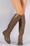 Liliana Buckle Straps Knee High Riding Boots