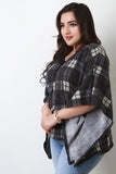 Plaid Poncho Top