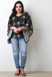 Plaid Poncho Top