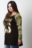 Flawless Camouflage Raglan Top