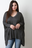 Shark Bite Dolman Sleeve Top